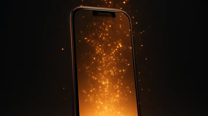 3999BDT COM - Modern phone with glowing screen 3999BDT COM Modern phone with glowing screen